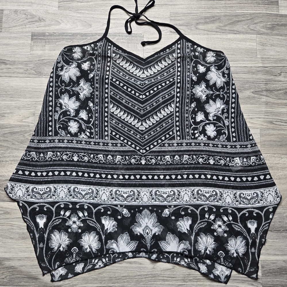 Maurices Boho Beautiful Semi Sheer Halter